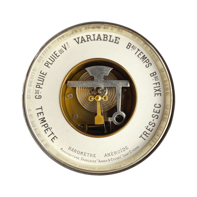 Eclectic Ornate Aneroid Barometer thumbnail 5