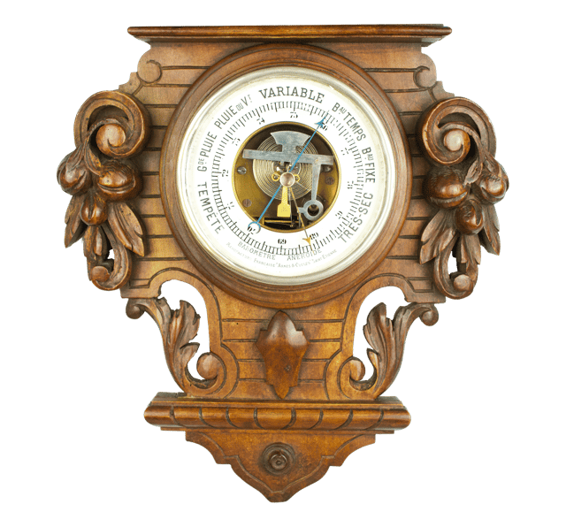 Eclectic Ornate Aneroid Barometer thumbnail 4