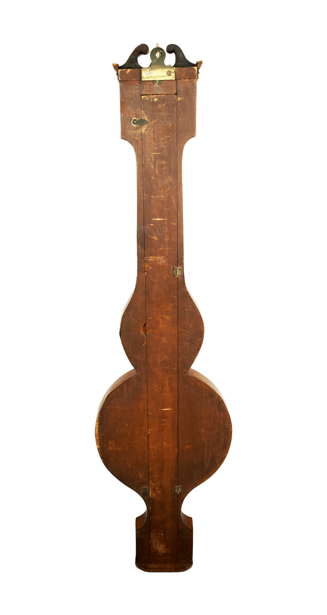 Early Victorian Mahogany Wheel Barometer thumbnail 7
