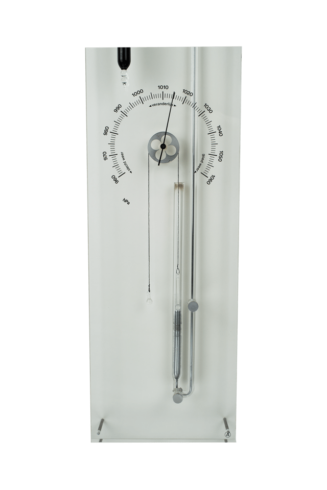 Plexiglass Wheel Barometer thumbnail 3