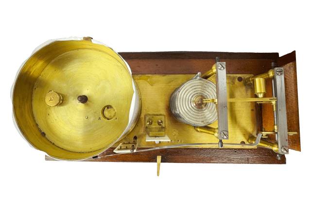Large oak barograph thumbnail 4