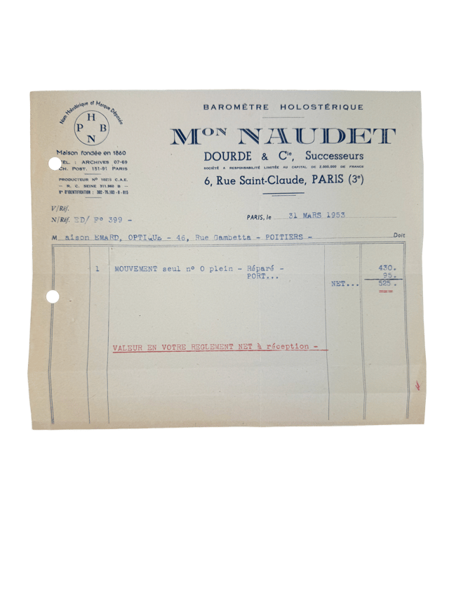 Mahogany case barograph thumbnail 3