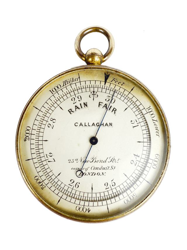 Traveler’s Barometer in a leather case thumbnail 6