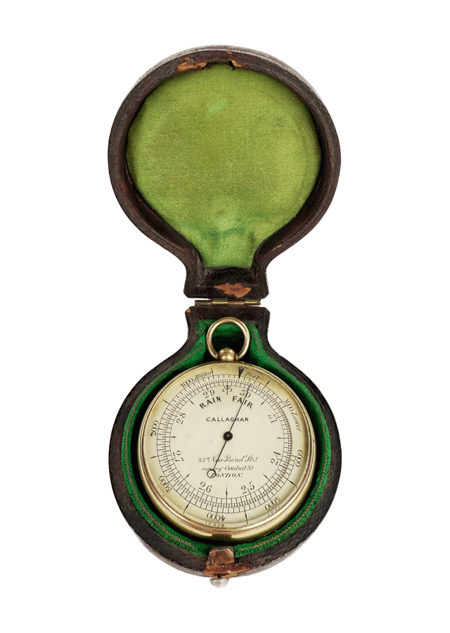 Traveler’s Barometer in a leather case thumbnail 1