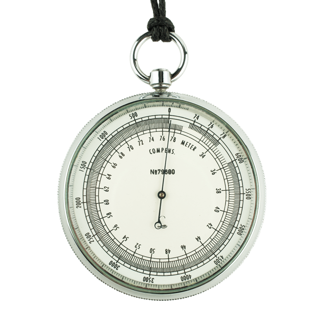 Chrome-plated altimetric barometer thumbnail 4