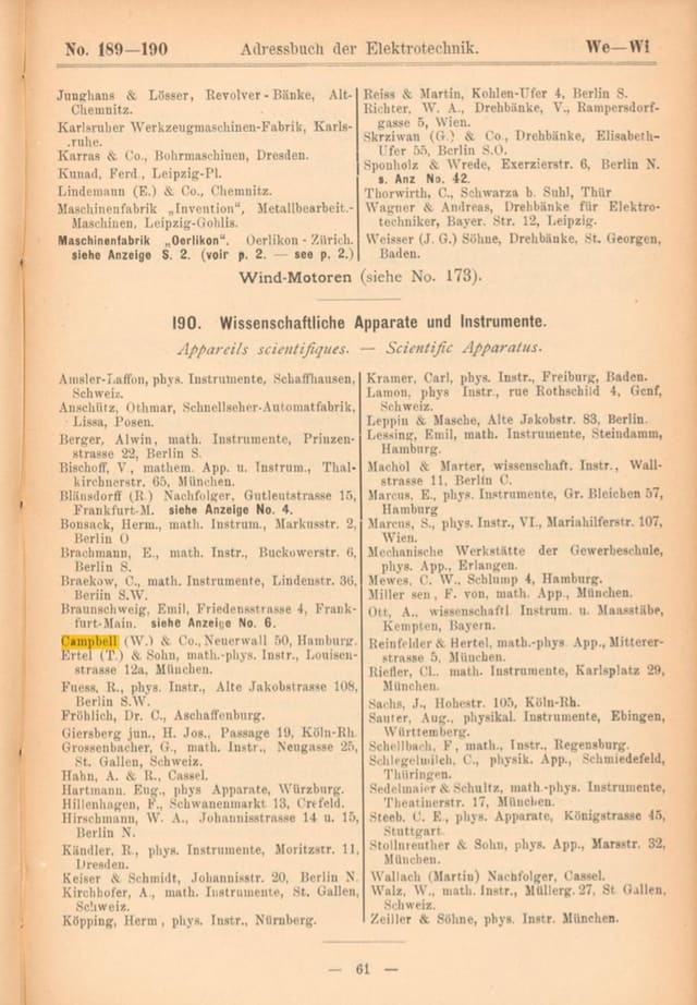 Campbell & Co. Nachfolger