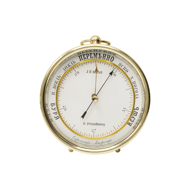 Imperial Russian Aneroid Barometer