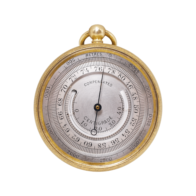 Pocket Barometer with Thermometer