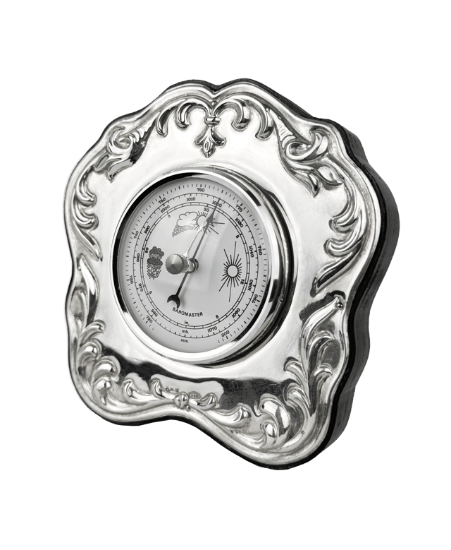 Breton silver barometer