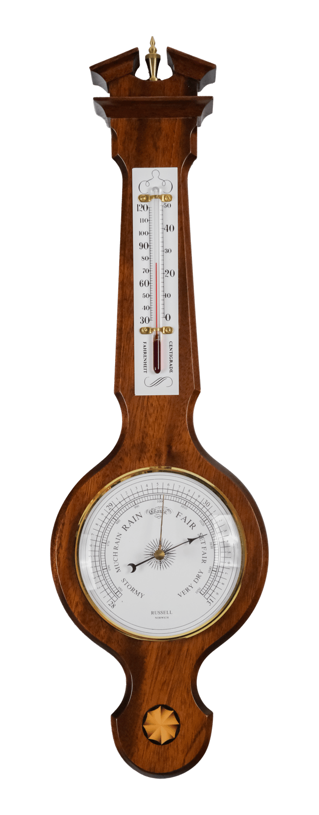 Russell Mahogany Barometer