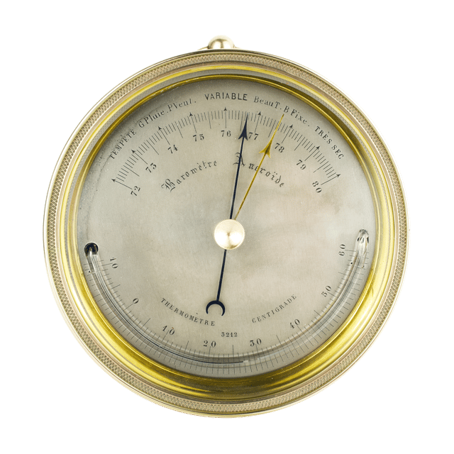 Very early aneroid barometer
