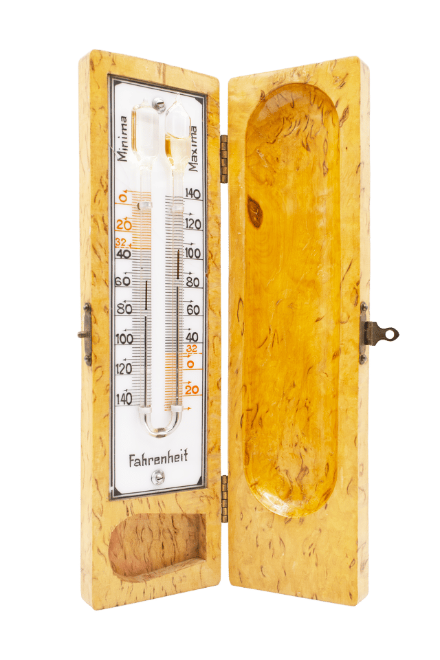 Pocket max–min thermometer