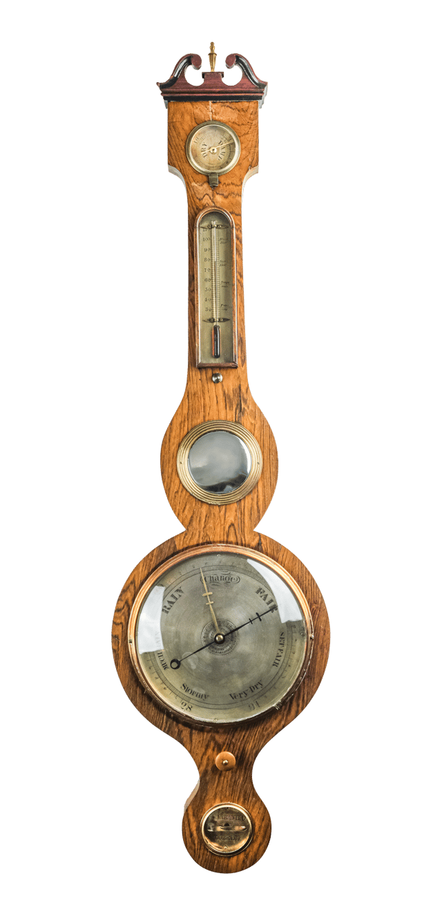 5-dial rosewood barometer