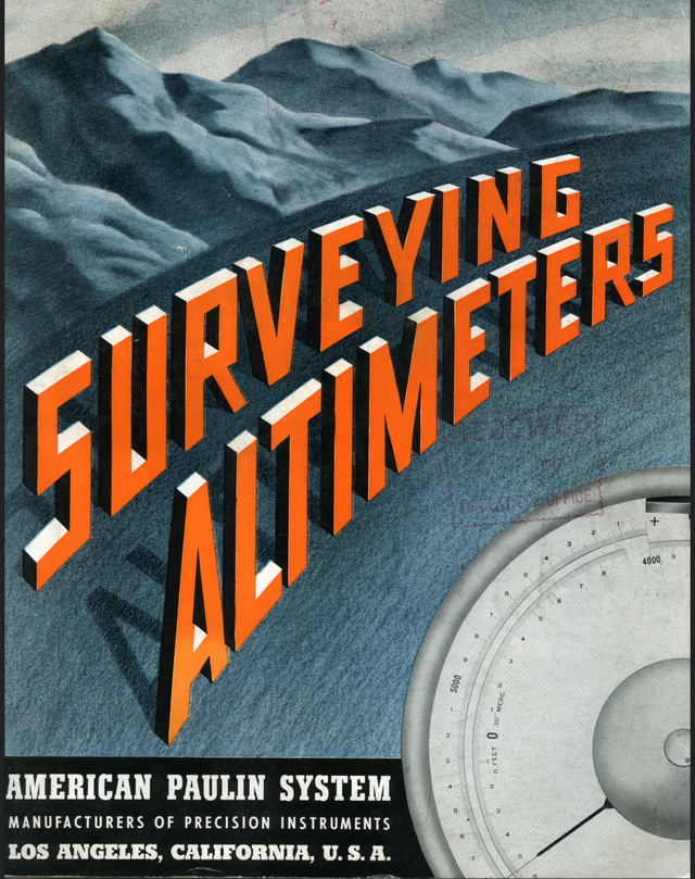 American Paulin Surveying Altimeter