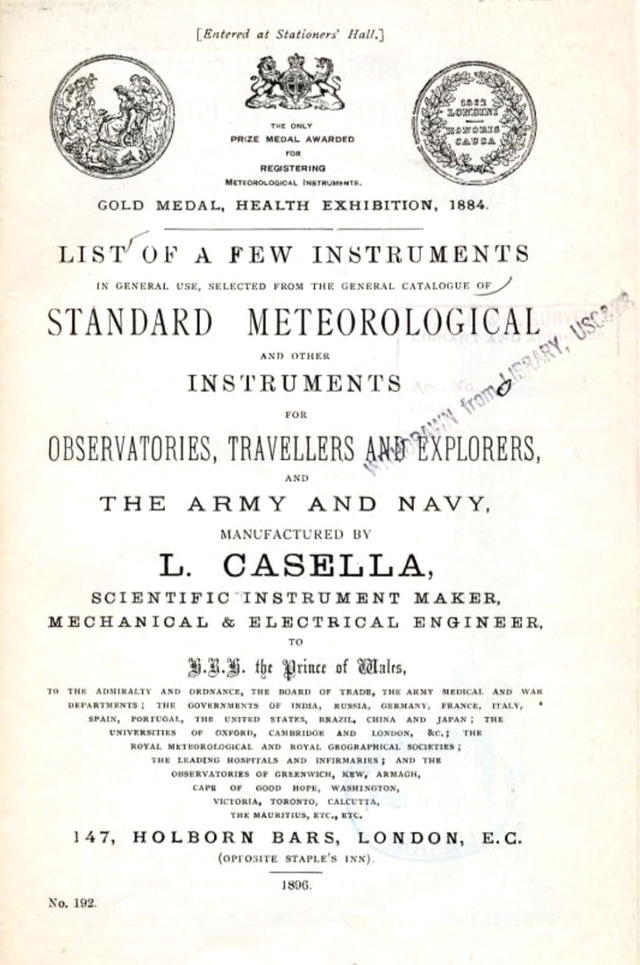 Marine brass barometer