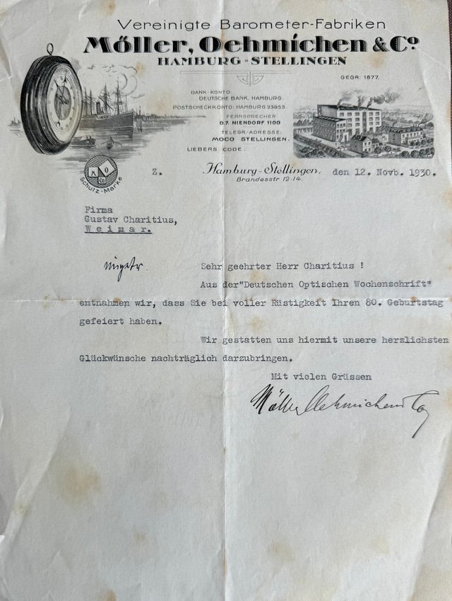 Open Domed Aneroid Barometer