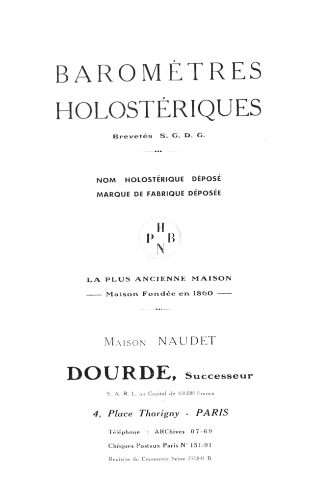 Holosteric barometer-altimeter