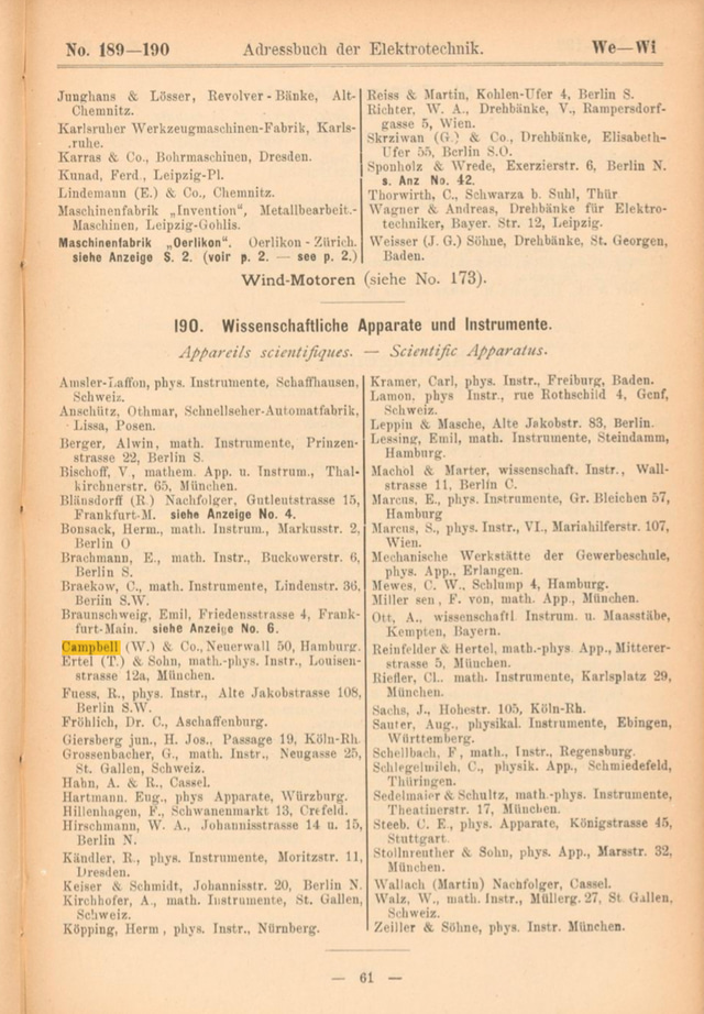 Campbell & Co. Nachfolger
